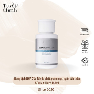 Dung dịch BHA 2% Tẩy da chết, giảm mụn, ngăn dầu thừa 50ml/ fullsize 148ml (hàng xách)