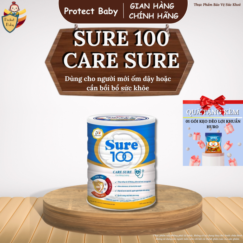 Sữa Sure 100 Care Sure 900g [Phục hồi sức khỏe]