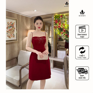 RIMMY - KIERA Dress Đầm thiết kế dự tiệc nhung đỏ sang trọng