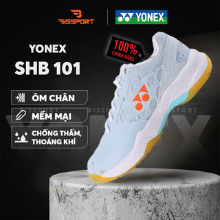 Giày Cầu Lông Chính Hãng Yonex SHB101CR Xanh Nhạt - Thanh Lịch -  Chống Trơn Khi Gặp Nước