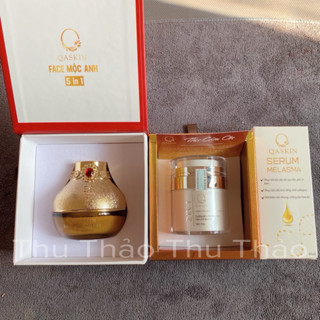 [CHÍNH HÃNG] COMBO bộ 3 ( kem ngày + kem đêm 2in1 + serum melasma ) dưỡng trắng da , ức chế mờ thâm nám QASKIN