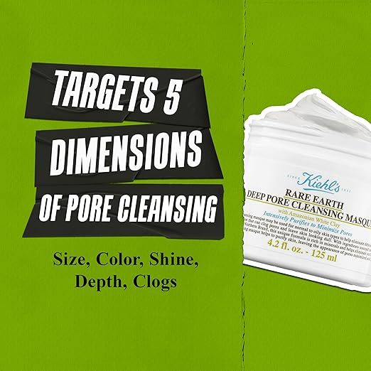 Mặt Nạ Đất Sét Kiehl's Làm Sạch Lỗ Chân Lông Kiehl's Rare Earth Deep Pore Cleansing Masque 125ml