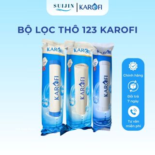 Combo 3 lõi lọc số 123 Karofi - Lõi Smax Duo số 123 - Dùng cho máy lọc nước RO có 3 cốc lọc 10inch