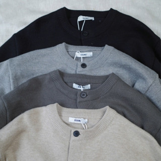  Áo Len Cardigan Cổ Tròn Mùa Đông Thêu Ngựa DNST 1091 Unisex Hottrend 2025 