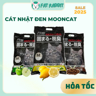 [Hỏa tốc] COMBO 3 TÚI Cát Nhật đen cho mèo, Cát Nhật đen Mooncat vệ sinh cho mèo khử mùi, vón cục, thấm hút