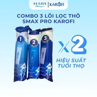 Bộ Lõi Lọc Thô 123 Smax Pro Karofi Hàng Chính Hãng Thay Thế Được Cho Dòng Smax Duo Karofi