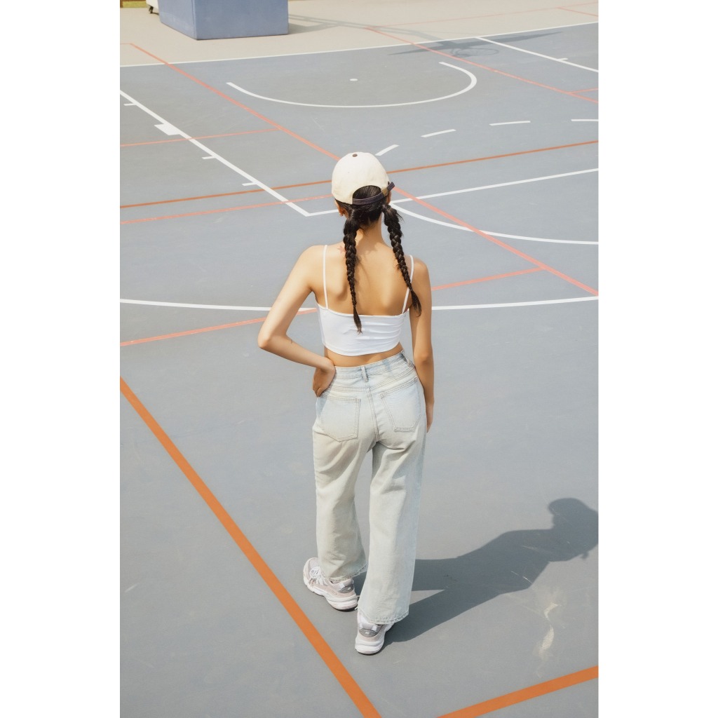 Áo kiểu OLV 2 dây croptop có sẵn mút đệm ngực Camisole nhiều màu dáng basic | BigBuy360 - bigbuy360.vn