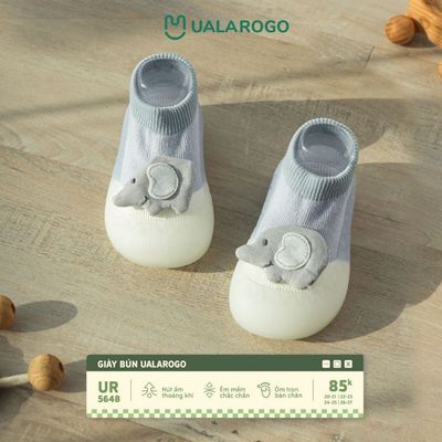 Giày bún tập đi cho bé Ualarogo đế Silicone mềm dẻo chống trượt an toàn bảo vệ ngón thoáng khí 5648