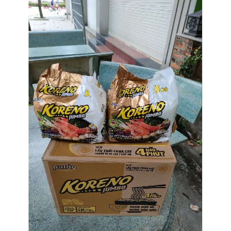 mì lẩu thái koreno chuẩn vị mì cay 7 cấp độ