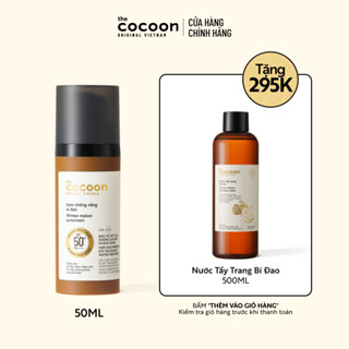 [MUA 1 TẶNG 1] Kem chống nắng bí đao Cocoon 50ml tặng nước tẩy trang bí đao 500ml