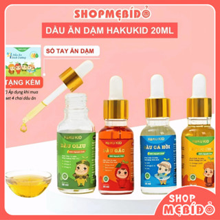 Dầu ăn dặm Hakukid 20ML Bổ Sung Dinh Dưỡng Cho Bé Dầu Gấc, Dầu olive, Dầu Cá Hồi, Dầu óc Chó Shop Mẹ Bí Đỏ.