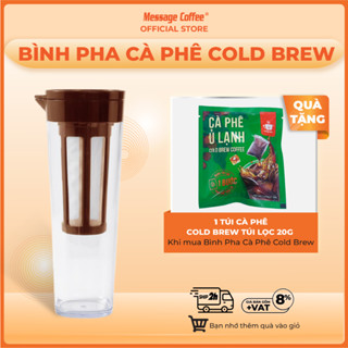  Bình pha cà phê Cold Brew 1100ml cà phê ủ lạnh tiện lợi chất liệu nhựa nguyên sinh ABS có độ cứng cao từ Message Coffee 