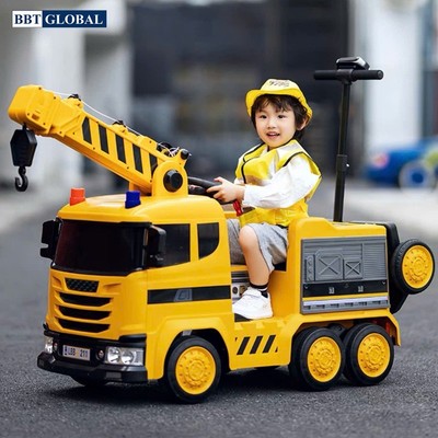 Ô tô điện cứu hỏa, cần cẩu cho bé CỠ LỚN BBT-114