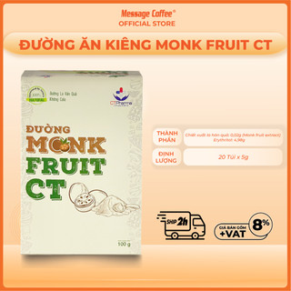 Đường ăn kiêng Monk Fruit CT Hộp 20 túi x 5g (hộp)