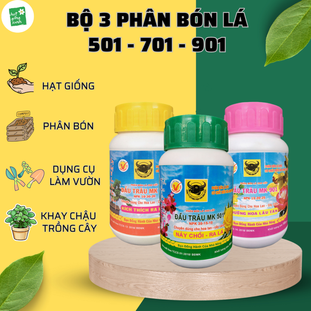 Phân Bón Đầu Trâu 701 Kích Thích Ra Hoa 100gr