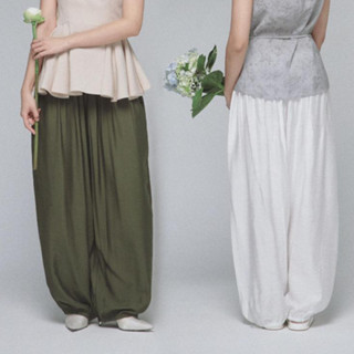 Seleen, Quần đũi tơ lưng chun buộc dây dáng tròn đuôi bo ống rộng, WB0118