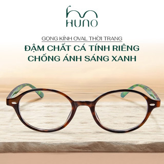 Kính mắt nam nữ HUNO, gọng kính Bayonetta phong cách retro y2k cho nam nữ, kiểu dáng thời trang - K135