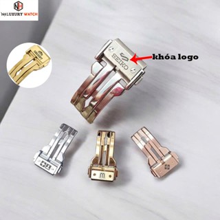  Khóa một gập giấu dây cho đồng hồ HUB.LOT khắc logo theo yêu cầu Omega Seiko Orient Citizen 