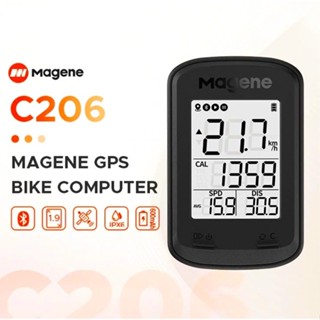 Đồng Hồ Tốc Độ Xe Đạp Magene C206 GPS Bluetooth IPX6 LCD Backlight Tương Thích OneLapfit/Strava/Trainning Peaks