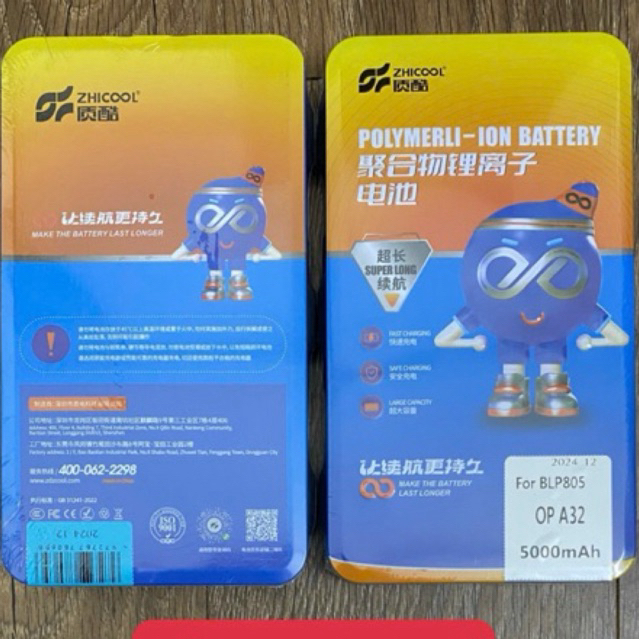 Pin Zhicool BLP805 Oppo A53/ Oppo A32/ Oppo A55/ Oppo A93