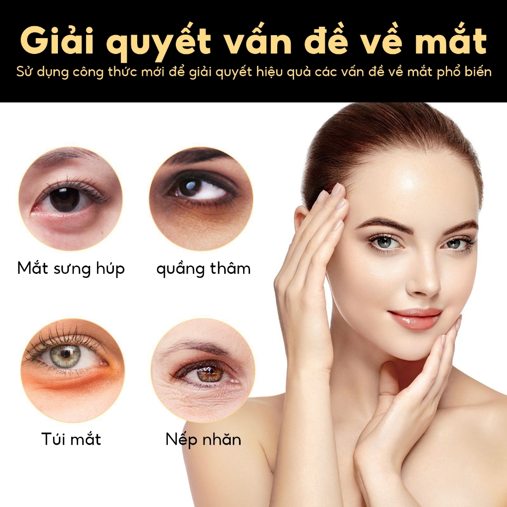 Kem dưỡng mắt tức thì EELHOE giảm nếp nhăn quầng thâm bọng mắt cấp ẩm và làm săn chắc da 15ml