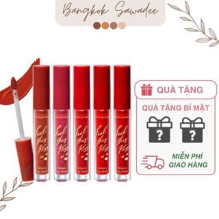 Son môi Thái Lan Cute Press Feel This Kiss Watery Lip stain giúp môi căng bóng, Mềm Mịn, Dễ Tán, Bền màu 2.5g