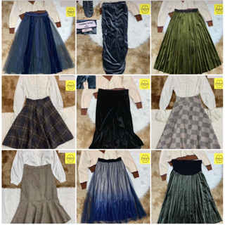 [ẢNH SHOP CHỤP CHỌN MẪU]CVD1 Chân váy dài công sở, cv xoè, cv nhung xếp li hoạ tiết trẻ trung hàng2hand TIEM2021