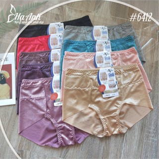 6412 - Quần lót nữ ren lụa cao cấp lưng cao nâng mông ôm bụng nhẹ