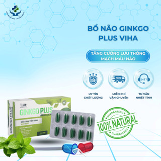 Bổ Não Ginkgo Plus VIHA giúp hỗ trợ hoạt huyết, tăng cường lưu thông mạch máu não, cải thiện đau đầu