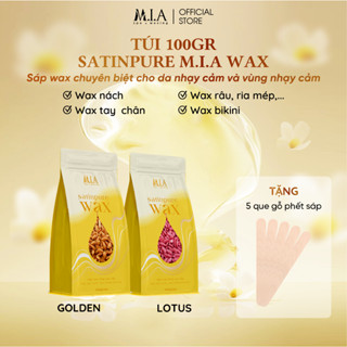 SATINPURE WAX - [ Tặng Que Gỗ ] 100gr Sáp Wax Lông Dành Cho Da & Vùng Nhạy Cảm, Wax Lông Nách, Tay, Bikini - MIA WAXING