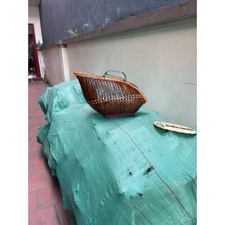 Làn mây tre đựng gà chọi