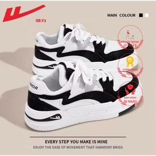   sẵn đen  QQ38 Giày thể thao Warrior chính hãng nam nữ họa tiết đường sét 