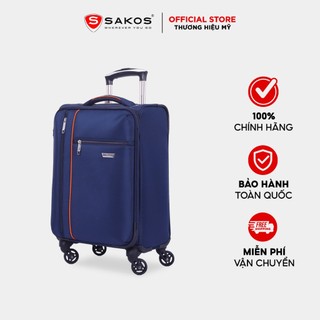 Vali kéo vải du lịch sakos neo pilotte 5 - size s / xách tay - khóa tsa - chống thấm, trượt nước