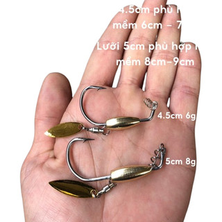 Lưỡi móc mồi mềm thủ công AR15, lưỡi câu cá
