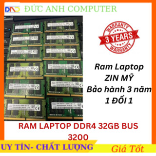  Ram DDR4 Laptop 32gb bus 3200  ram zin máy đồng bộ siêu bên và ổn định bảo hành 3 năm 1 Đổi 1 