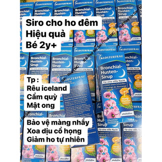   Date 2027   SIRO Ban đêm KLOSTERFRAU BRONCHIAL HUSTEN VỚI MẬT ONG VÀ HÚNG TÂY 