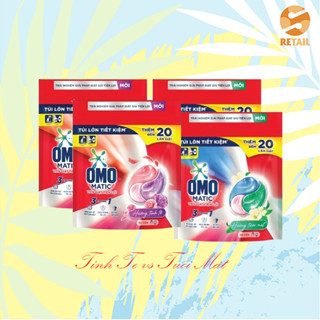 Viên giặt xả Topeto 4in1, OMO (1 viên/8KG) quần áo