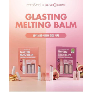 Set son dưỡng ROMAND Glasting Melting Balm + 2 son Color Lip Matte Mini /BEST WARM TINT DATE 9/3/2023