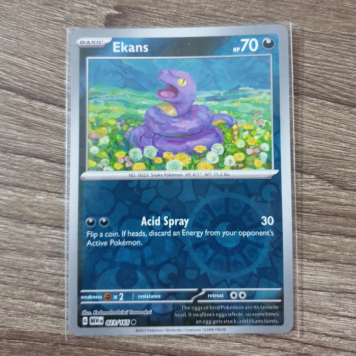 Pokémon 151 - Ekans 023/165 - Reverse Holo - NM/M