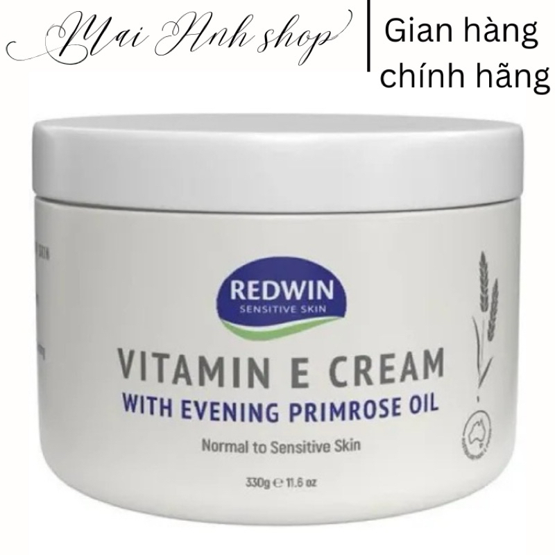 [Mẫu mới] Kem dưỡng ẩm đa năng Redwin Vitamin E Primrose Oil 330g Úc giúp da mềm mại, dưỡng ẩm tốt