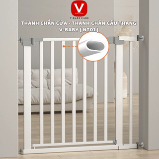  Thanh Chắn Cửa Chắn Cầu Thang Cho Bé Không Cần Khoan Tường V-BABY NT1 & D1 - Thanh Chắn An Toàn 