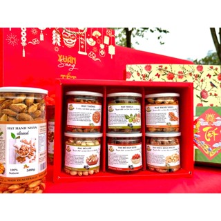 Hộp quà Tết 6 món hoặc 3 món gồm các loại hạt MỌI NGƯỜI LỰA CHỌN MẪU TRONG PHẦN MÔ TẢ NHA