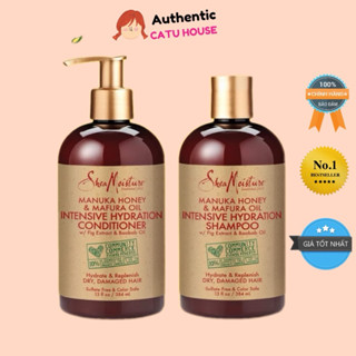 Bộ dầu gội xả Shea Moisture Manuka Honey dành cho tóc khô xơ và hư tổn Shea Moisture