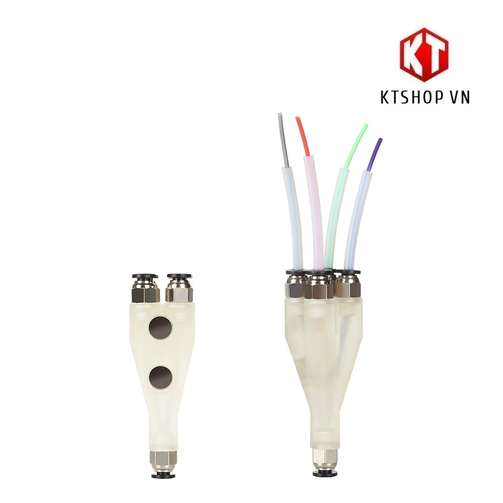 Ống Cấp Liệu 4 Trong 1, Đầu Nối Nhanh Easy Feed Cho Bambu Lab P1P P1S X1C