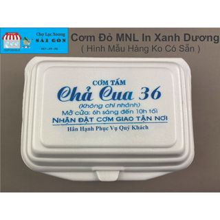 Hộp Xốp Đựng Cơm Đỏ MNL 150 cái