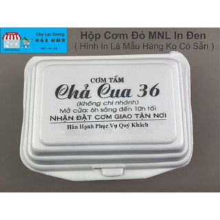 Hộp Xốp Đựng Cơm Đỏ MNL 150 cái