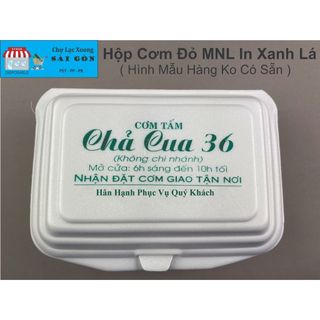Hộp Xốp Đựng Cơm Đỏ MNL 150 cái