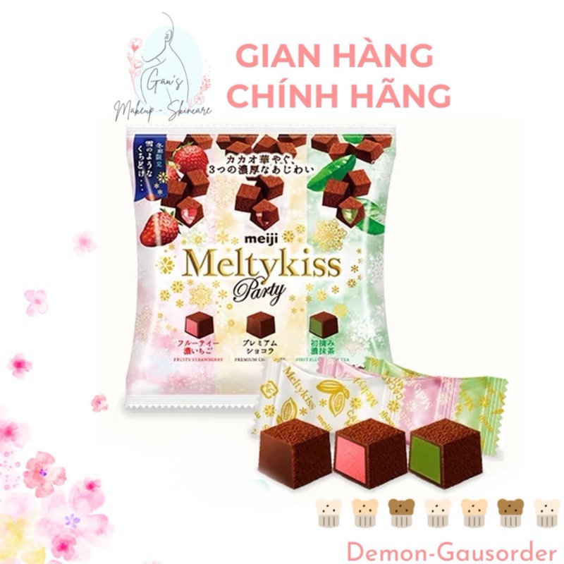 [Date 09/2026] Kẹo Melty Kiss Meji gói 30 viên mix vị (đọc mô tả)