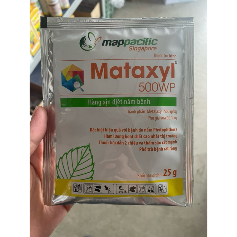 Mataxyl 500wp chuyên trừ nấm bệnh cho cây trồng gói 25g