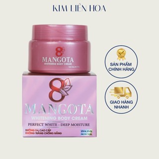 Kem dưỡng trắng toàn thân Mangota 8 Whitening Body Cream - Perfect White - Deep Moisture 95g